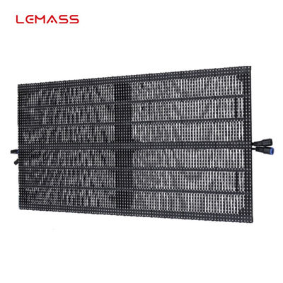 Transparan P6.9 Sewa Layar Kabinet LED Anti Bump Dengan Struktur Serat Karbon