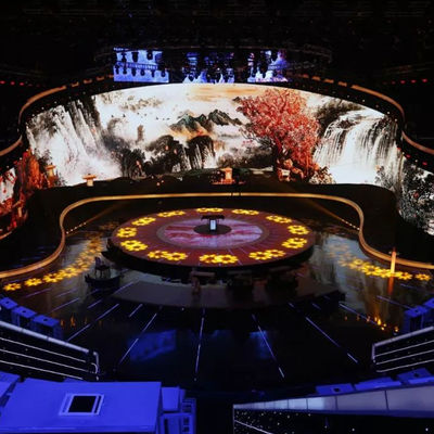 P10.4 Rental Stage LED Display Screen 10.41mm Pixel Pitch Struktur Serat Karbon