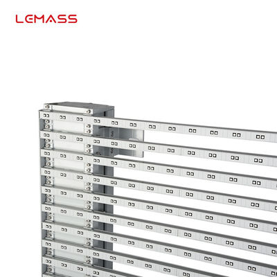 P8 layar LED transparan komersial 1000 * 500mm warna tampilan kustom LMS-Mesh