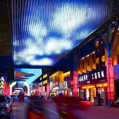 P2.6 SMD 2108 Tampilan Layar LED Kreatif, Tampilan LED Modular Transparan Luar Ruangan
