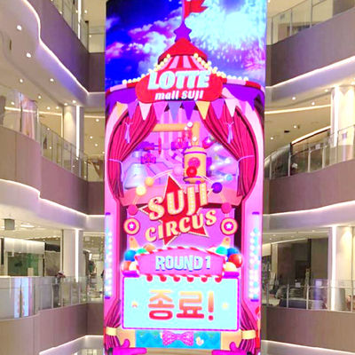 P3.9 Layar LED Kreatif Transparan seri LMS-TF Pro baru struktural HD Kecerahan Tinggi