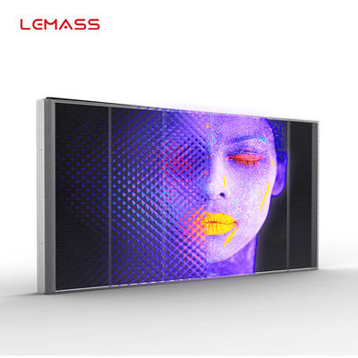 Layar LED Komersial Transparan, Layar LED SMD 3510 P3.9 Transparansi Tinggi