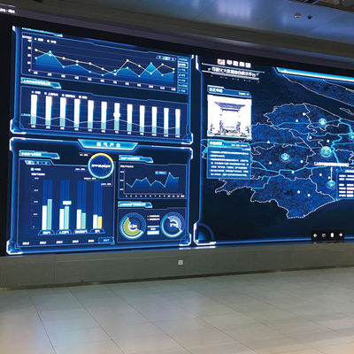 P1.2 LED Indoor Video Wall Display SMD 1010 Multi Directional Untuk Komersial
