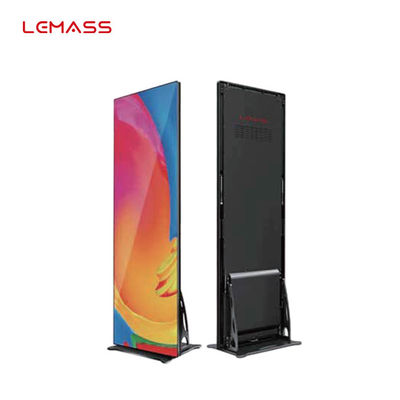 P1.9 Tampilan Poster LED Cerdas, Layar LED Komersial Portabel Tebal 2,5cm