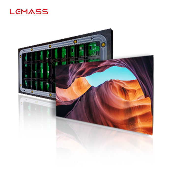 Modul LED SMD 3 In 1 P10, Modul Dinding Video LED Dengan Resolusi 32×16