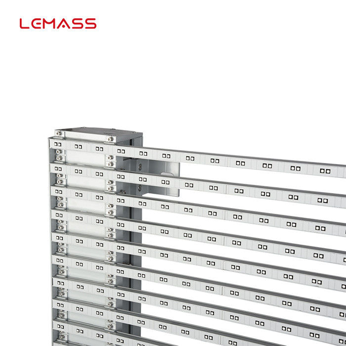 P8 layar LED transparan komersial 1000 * 500mm warna tampilan kustom LMS-Mesh