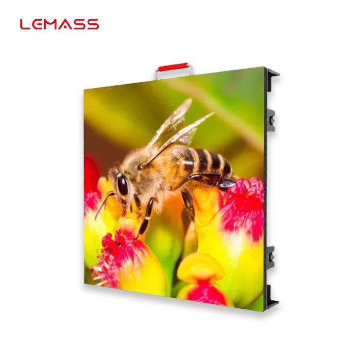 P4.8 Penyewaan Luar Ruangan Tampilan Layar LED Anti Interferensi Struktur Kunci Busur Ganda